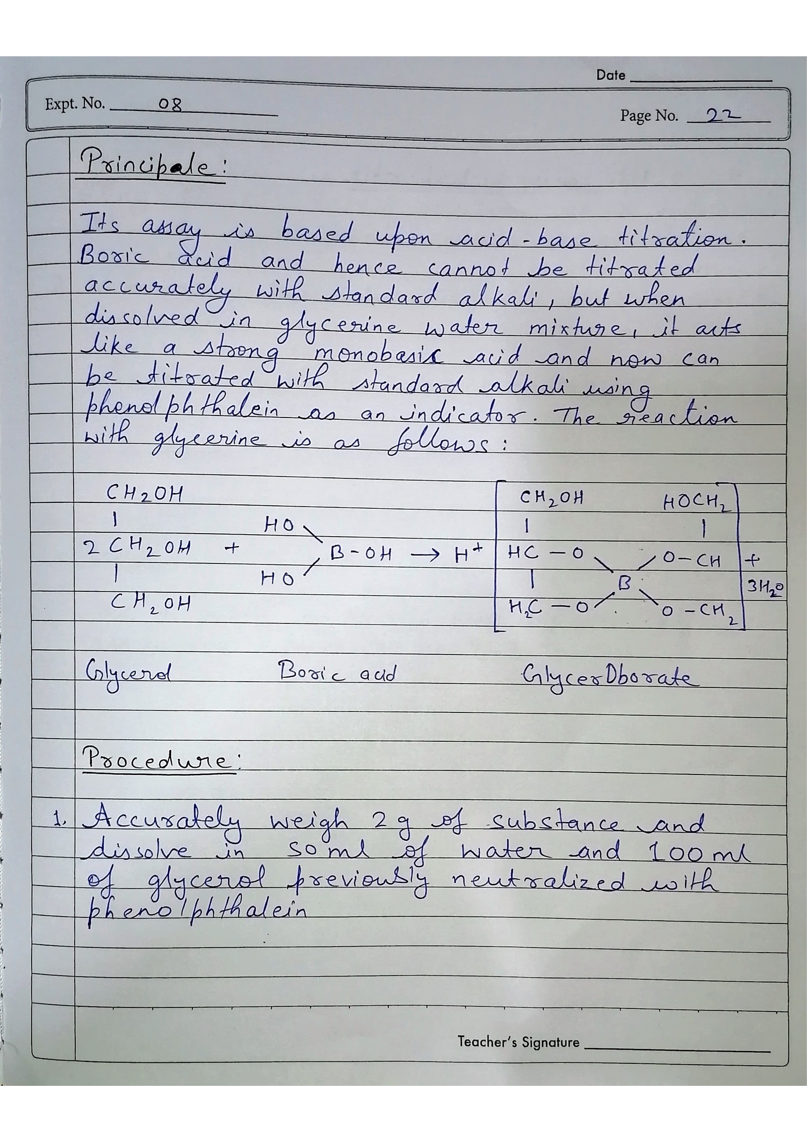 Pharmaceutical Chemistry Practical